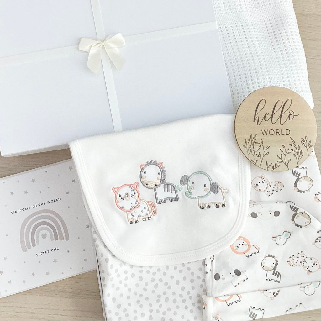 Unisex Baby Gifts (7 Items) Fun Friends New Baby Gifts