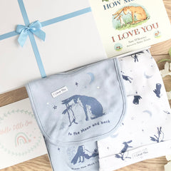 New Baby Boy Gift Hamper (6 Items) Guess How Much I Love You New Baby Gift