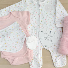 Baby Girl Gift Hamper (7 Items) - Meadow New Baby Gifts