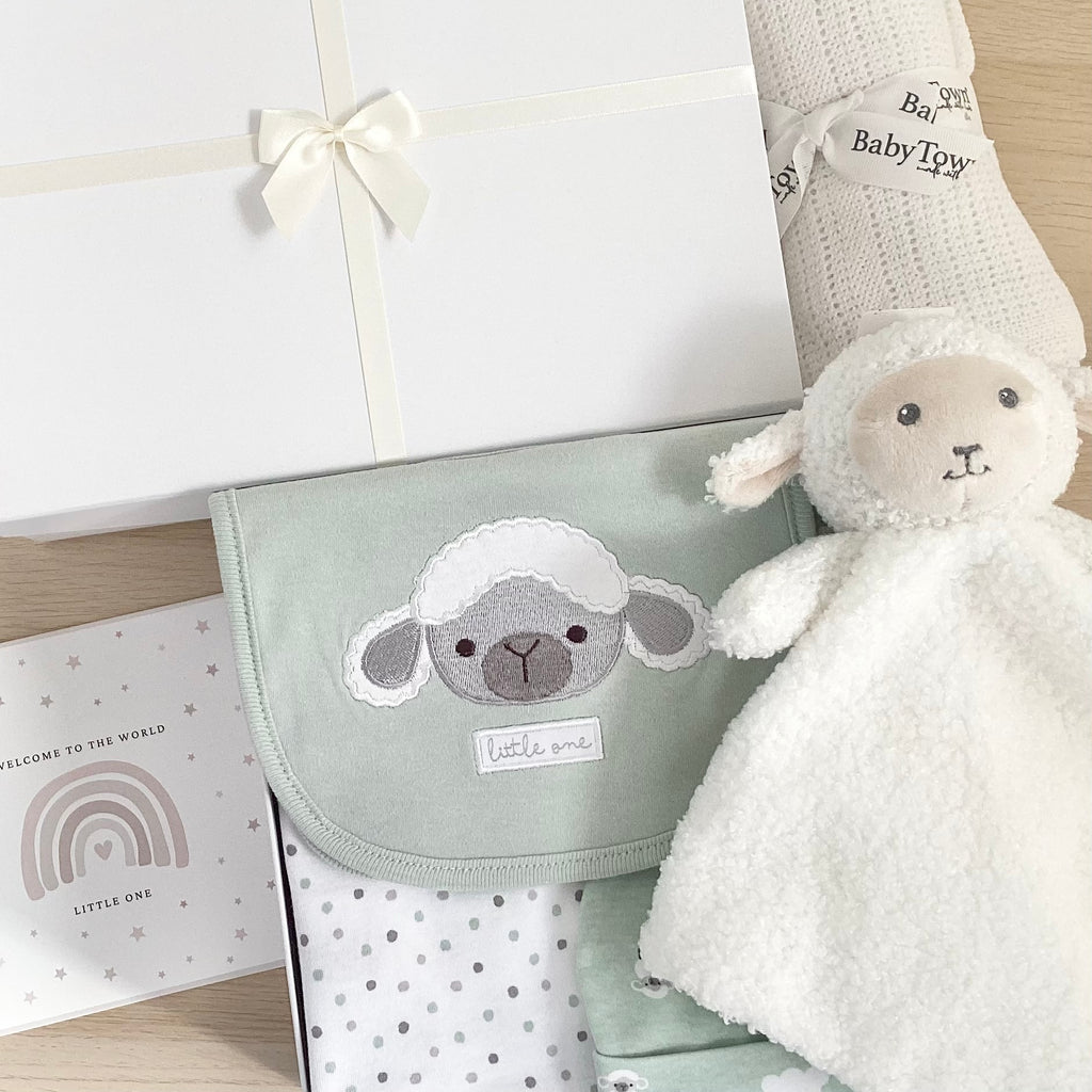 Unisex Baby Gifts (7 Items)  Counting Sheep New Baby Gifts
