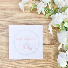 Hello Little One new arrival greeting card