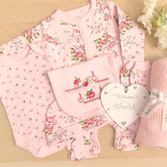 Baby Girl Gift Hamper (7 Items) - Pretty Petal  New Baby Gift