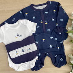 Baby Boy Baby Gift Hamper (7 Items) Little Sailor New Baby Gifts
