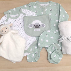 Unisex Baby Gifts (7 Items)  Counting Sheep New Baby Gifts