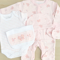 Baby Girl Gift Hamper (7 Items) - Butterfly New Baby Gift
