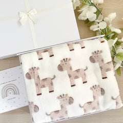 New Baby Gifts - Giraffe Blanket New Baby Gift