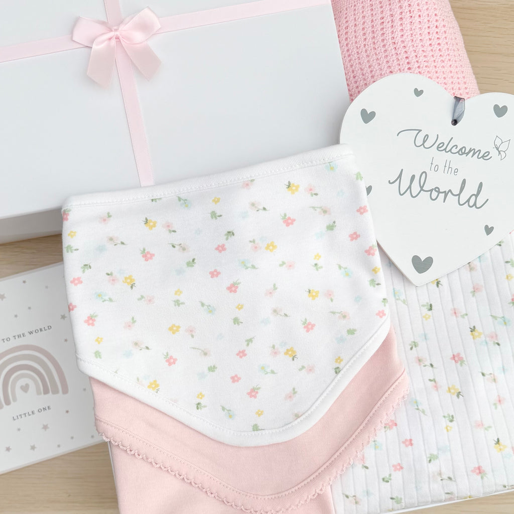 Baby Girl Gift Hamper (7 Items) - Meadow New Baby Gifts