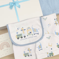 Baby Boy Gift Hamper (7 Items) Let's Go New Baby Gift