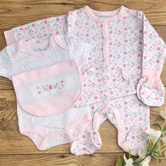 Baby Girl Gift Hamper (7 Items) - Little Bloom  New Baby Gift