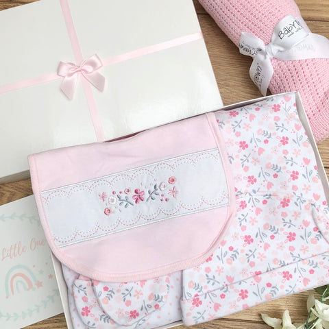 Baby Girl Gift Hamper (7 Items) - Little Bloom  New Baby Gift