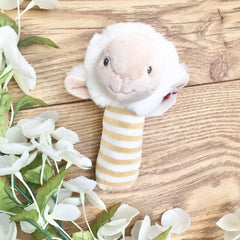 New Baby Gifts - Little Lamb comforter & Rattle New Baby Gift Set