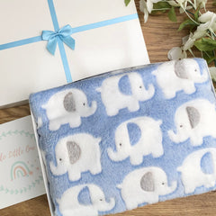 New Baby Boy Gift Hamper -Elephant Blanket New Baby Gift Hamper