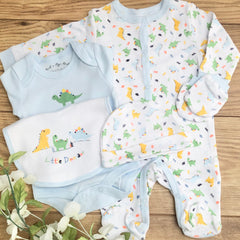 Baby Boy Gift Hamper (7 Items) New Baby Gift Cute-a-saurus
