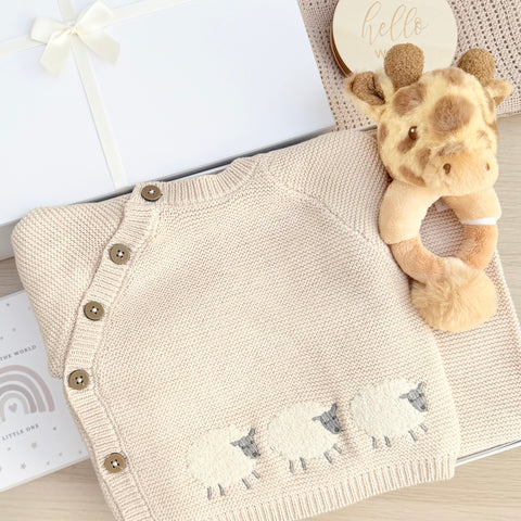 New Baby Hamper (6 Items) Little Lamb New Baby Gift Sets