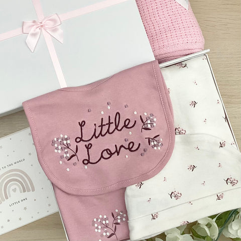 Baby Girl Gift Hamper (7 Items) - Little Love Baby Gift