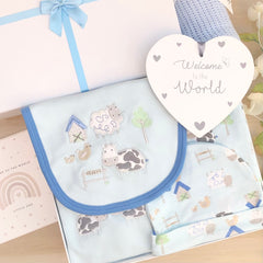 Baby Boy Baby Gift Hamper (7 Items)  Little Farmer New Baby Gift