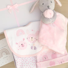 Baby Girl Gifts (7 Items) - Bunny Love Baby Girl Gifts