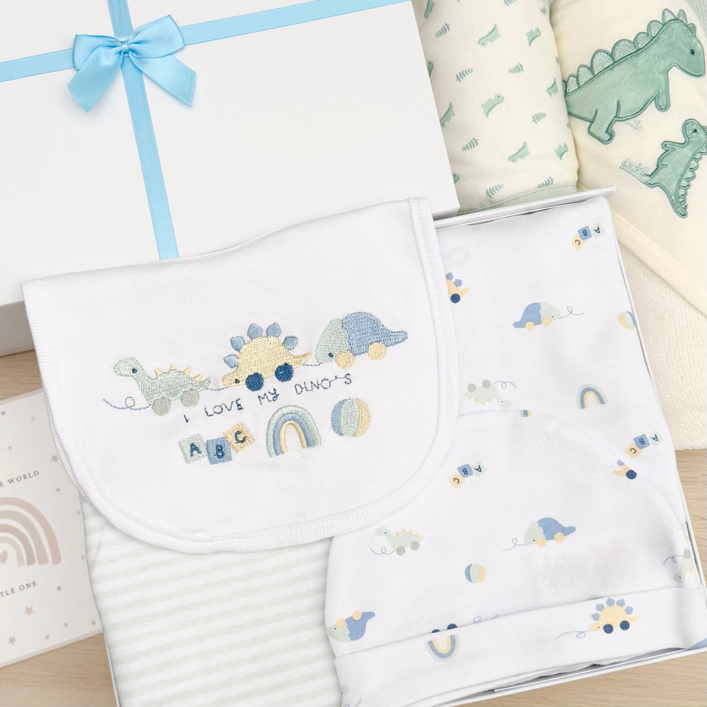 Baby Boy Gift Hamper (11 Items) New Baby Gift Cute-a-saurus