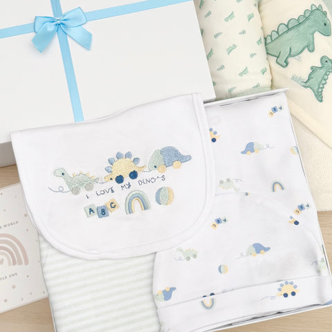 Baby Boy Gift Hamper (11 Items) New Baby Gift Cute-a-saurus