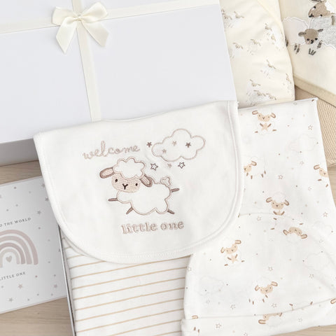 Unisex Baby Gifts (11 Items)  Counting Sheep New Baby Gifts