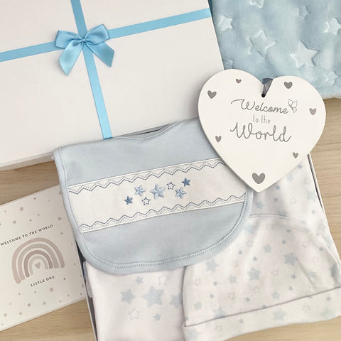Baby Boy Baby Gift Hamper (7 Items) Little Star New Baby Gifts