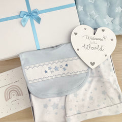 Baby Boy Baby Gift Hamper (7 Items) Little Star New Baby Gifts