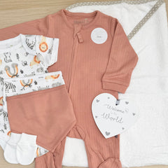 Baby Boy Baby Gift Hamper (7 Items) Fun Friends New Baby Gift