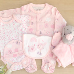 Baby Girl Gifts (7 Items) - Bunny Love Baby Girl Gifts
