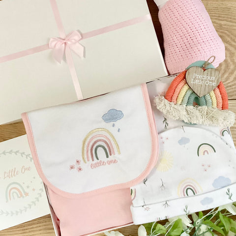 Baby Girl Gift Hamper (7 Items) - Rainbow Wishes  New Baby Gift