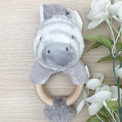 New Baby Gifts -  Zebra comforter & Rattle New Baby Gift Set