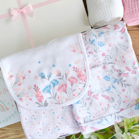 Baby Girl Gift Hamper (7 Items) - Meadow New Baby Gift