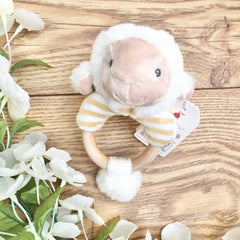 New Baby Gifts - Little Lamb comforter & Rattle New Baby Gift Set